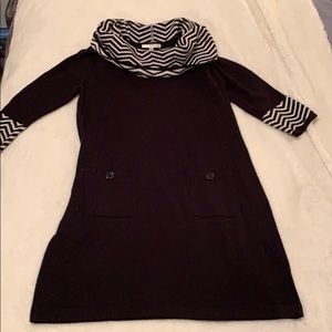 Cowl Neck Sweater Dress
